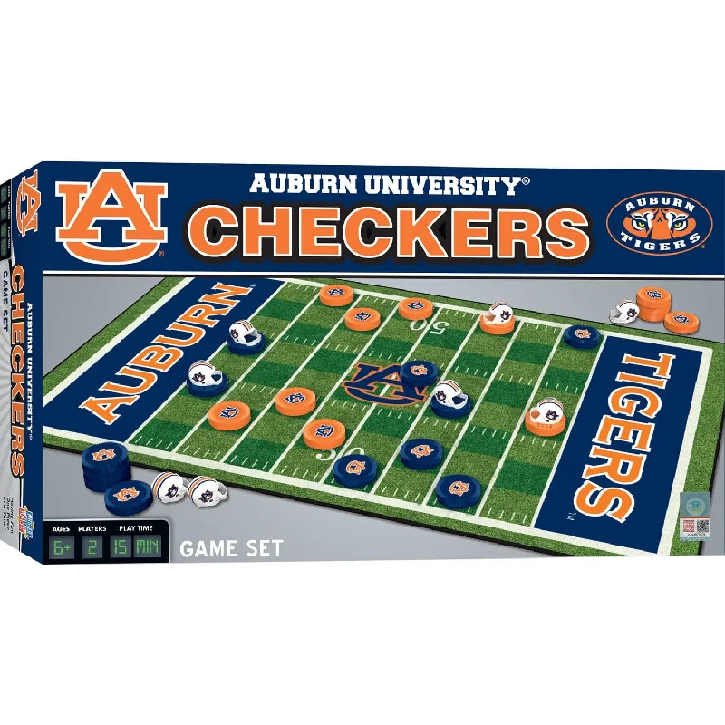 Auburn Tigers Checkers Board Game