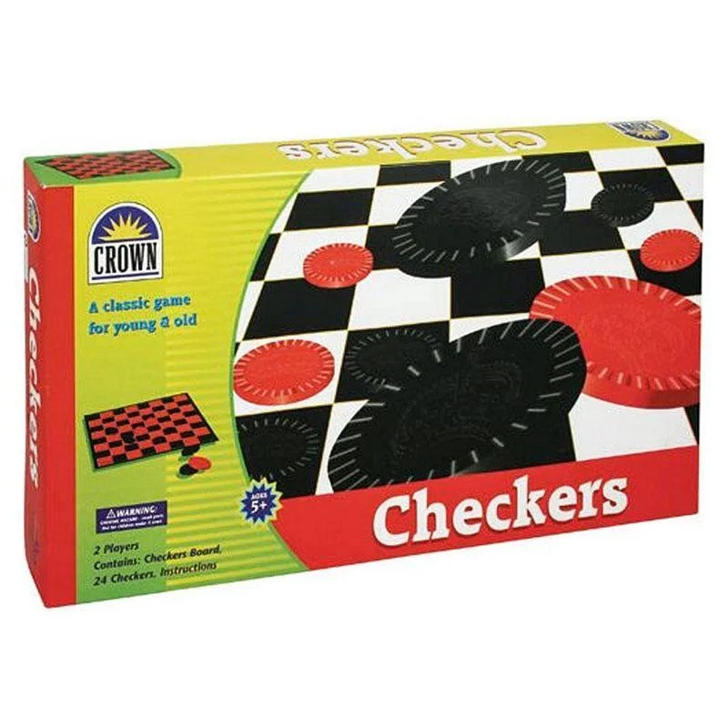 CROWN CHECKERS SET