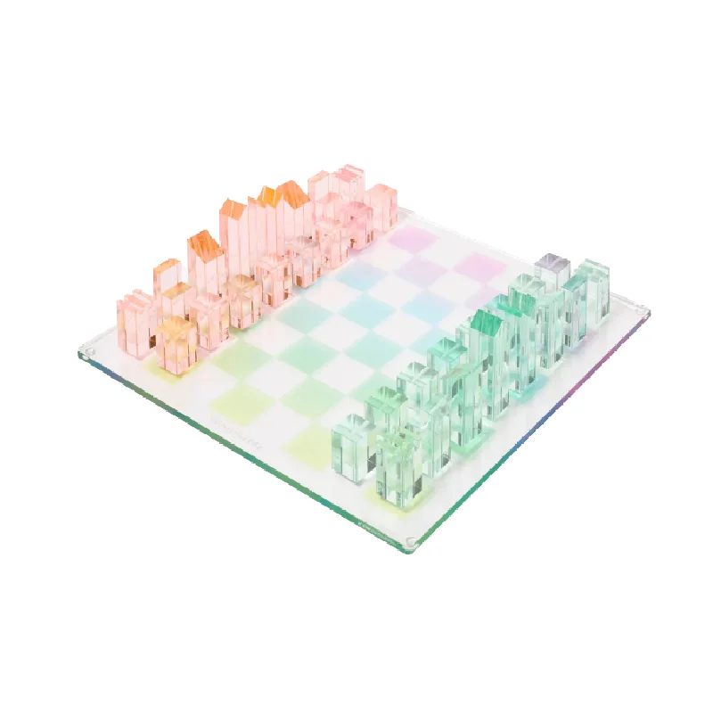 Lucite Chess & Checkers Aurora