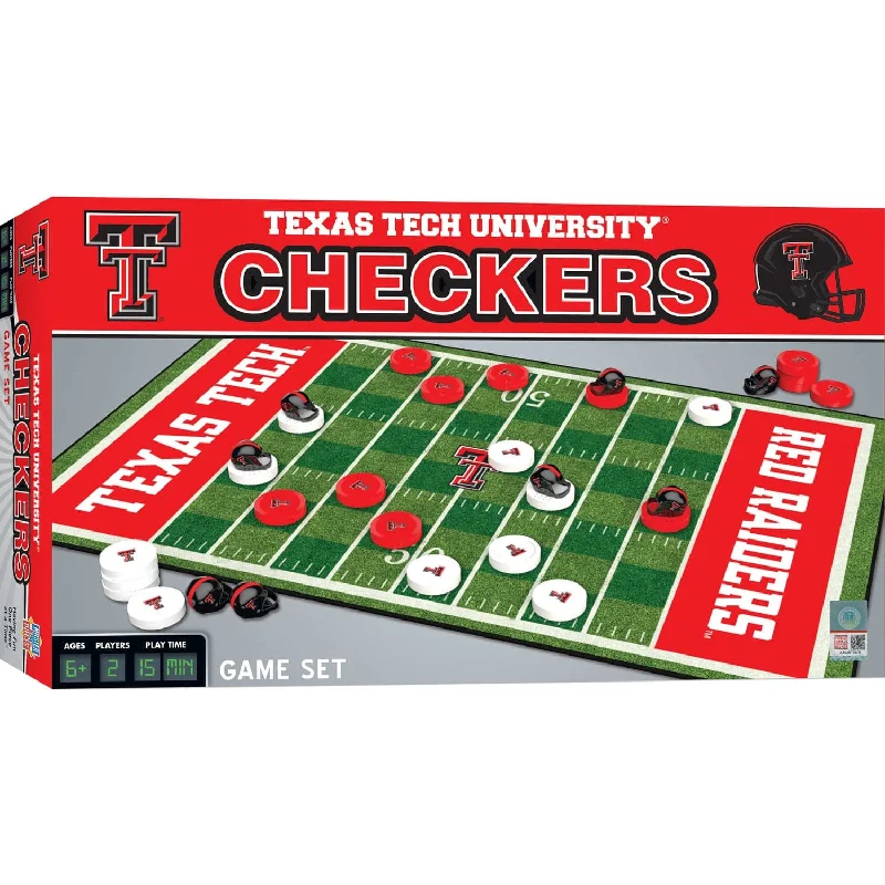 Texas Tech Red Raiders Checkers Board Game