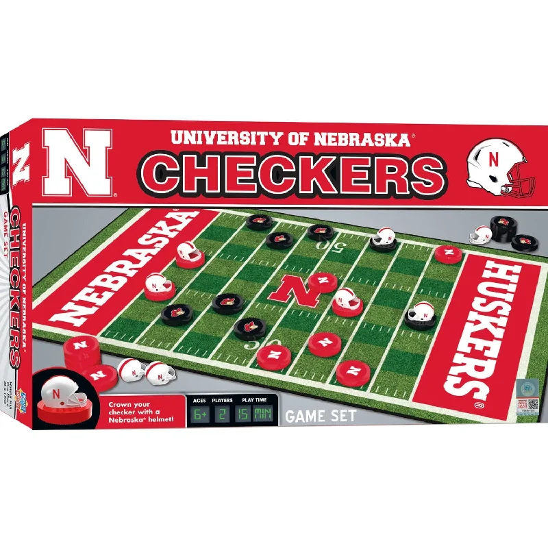 Nebraska Cornhuskers Checkers Board Game