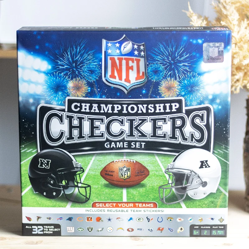 NFL Championship Checkers Game Set