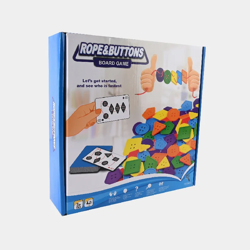 Rope Buttons Board Game For Kids