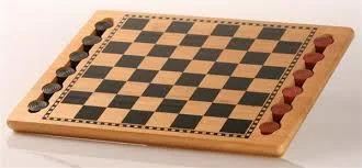 14.5" Checkers Wooden Set