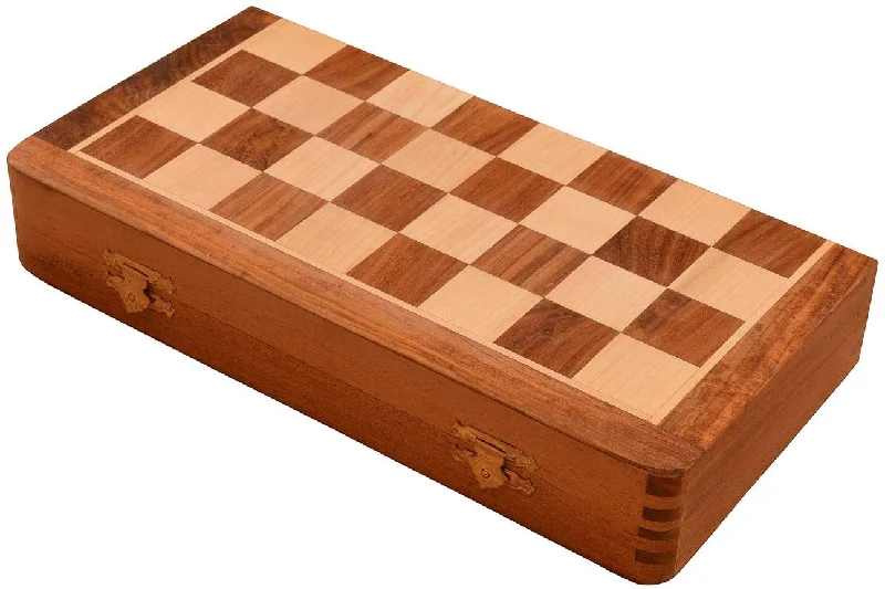 Chess Set: 14" Folding Sheesham Wood