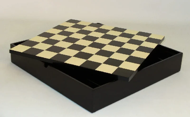 Chess Board: Black & Maple Veneer, Chest