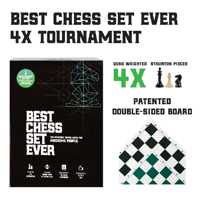 BEST CHESS SET EVER 4X TOURNAMENT