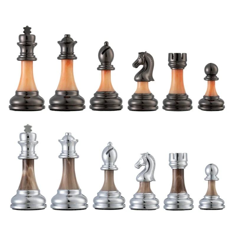 BOBBY FISCHER WOOD & ACRYLIC CHESS SET