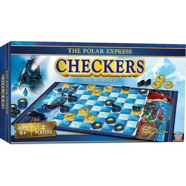 Checkers - The Polar Express Collectible Checker Set