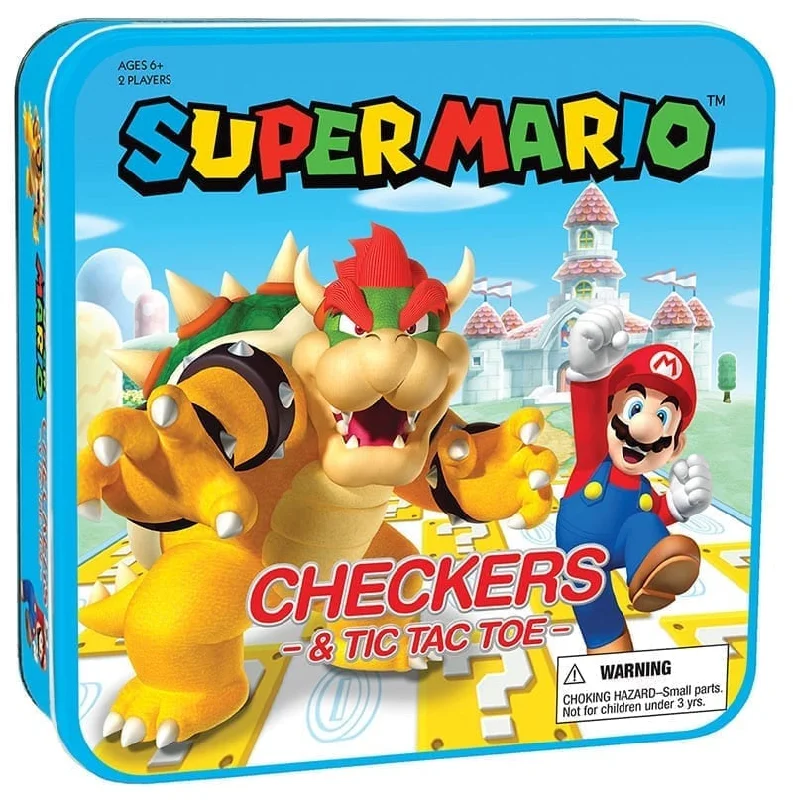 USAOPOLY: Checkers & Tic Tac Toe: Super Mario™ vs Bowser