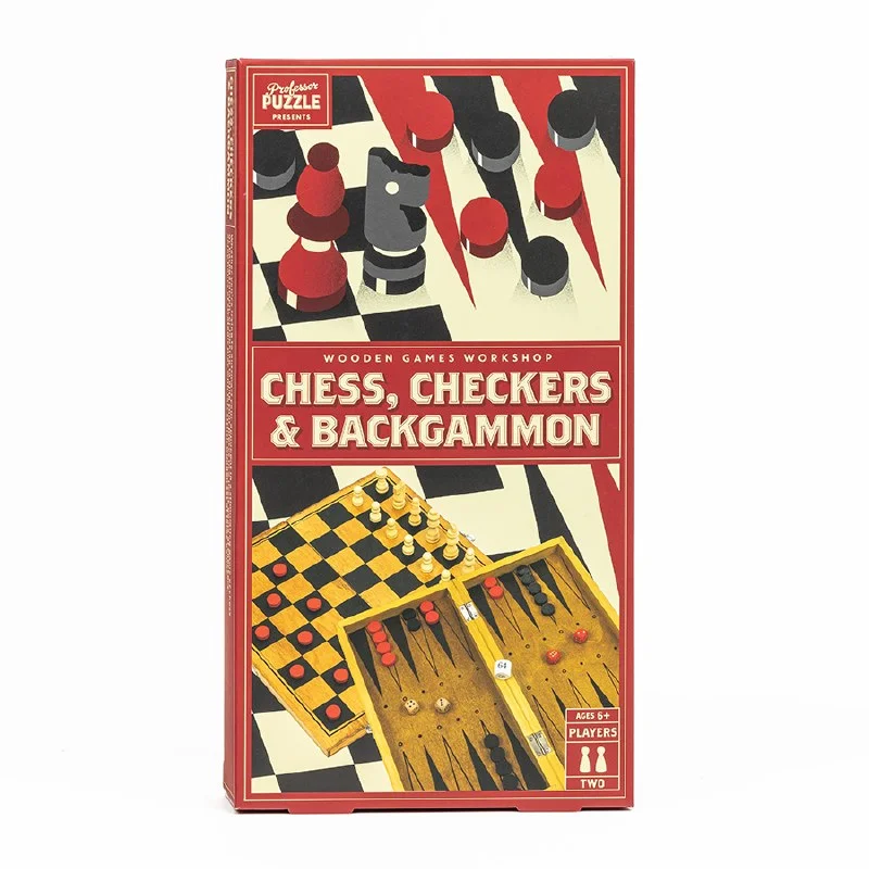 CHESS, CHECKERS & BACKGAMMON