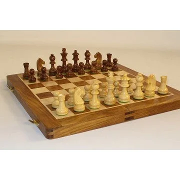 Chess Set - Folding 14" Wood