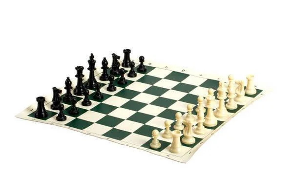 Chess Set - Roll Up Vinyl Travel Kit with Bag - CHH Games