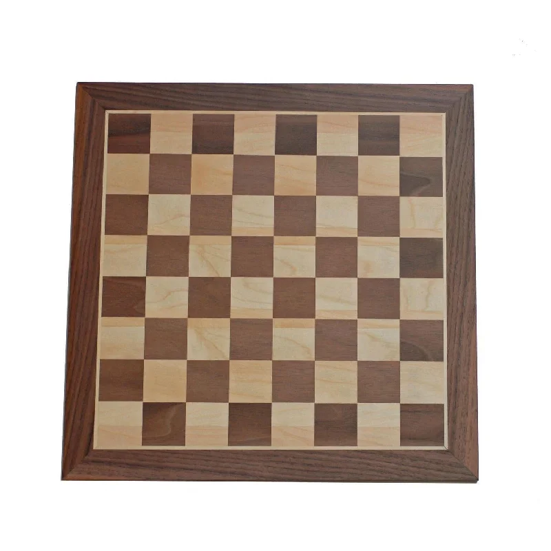 Wood Expressions: Classic Walnut 12-inch Chess Board