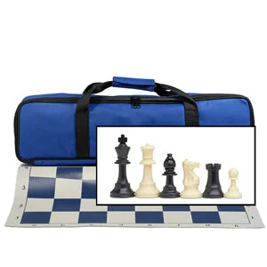 ELECTRIC BLUE TOURNAMENT CHESS SET