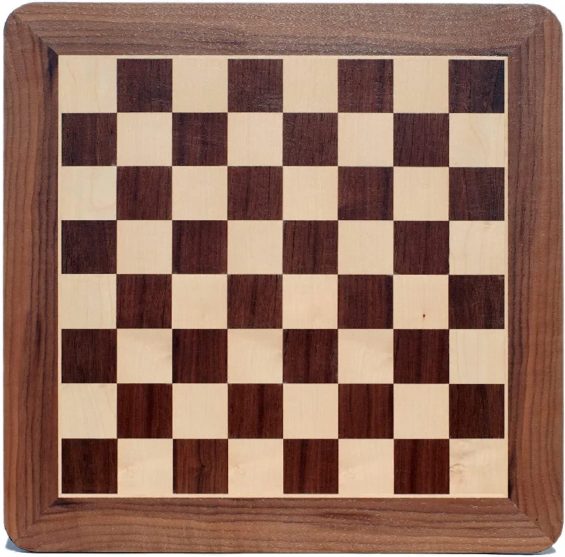 Wood Expressions: Grand Chess Board - 21-inch Walnut with Rounded Corners