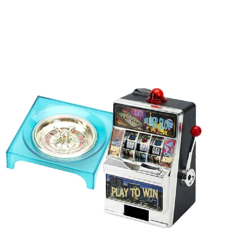 SLOT Machine 7.7" Mini + ROULETTE Games Mini | TRAVEL Pack