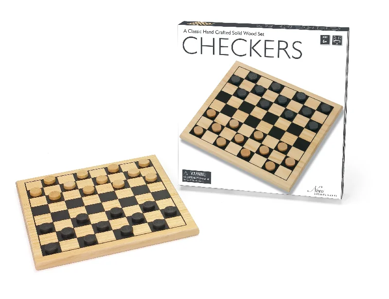 New Entertainment - Wooden Checkers