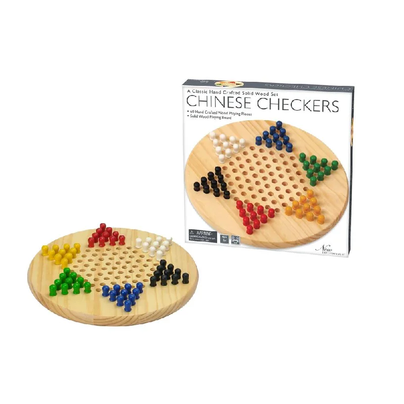 New Entertainment - Wooden Chinese Checkers