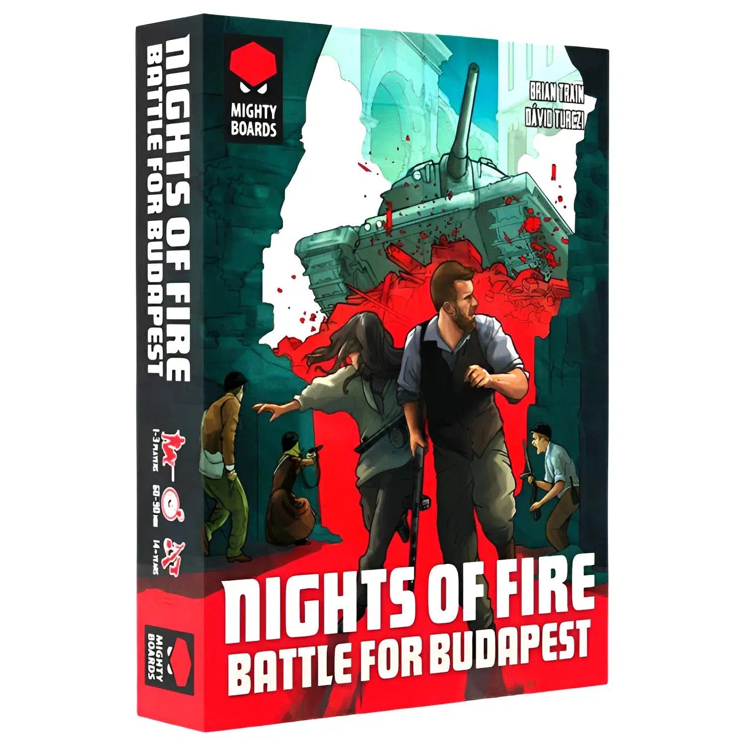 Nights of Fire: Battle For Budapest - Board Game - Mighty Boards, Mr. B Games