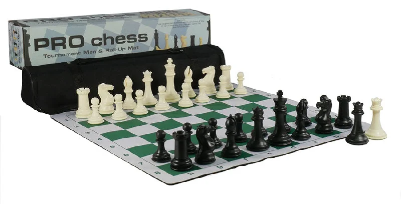 Pro Chess Tournament Set with Triple Weight Pieces