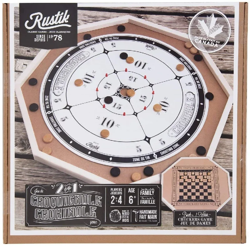 RUSTIK CROKINOLE / CHECKERS