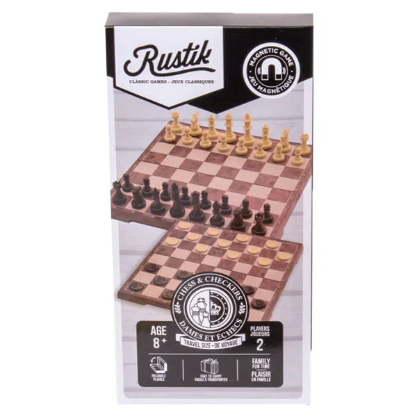 RUSTIK MAGNETIC CHESS & CHECKER