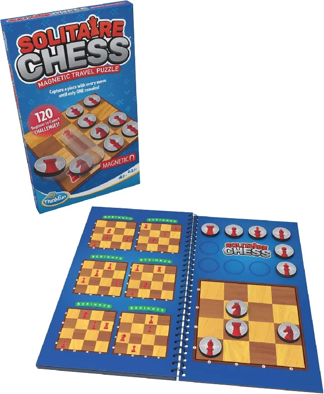 SOLITARE CHESS MAGNETIC TRAVEL PUZZLE