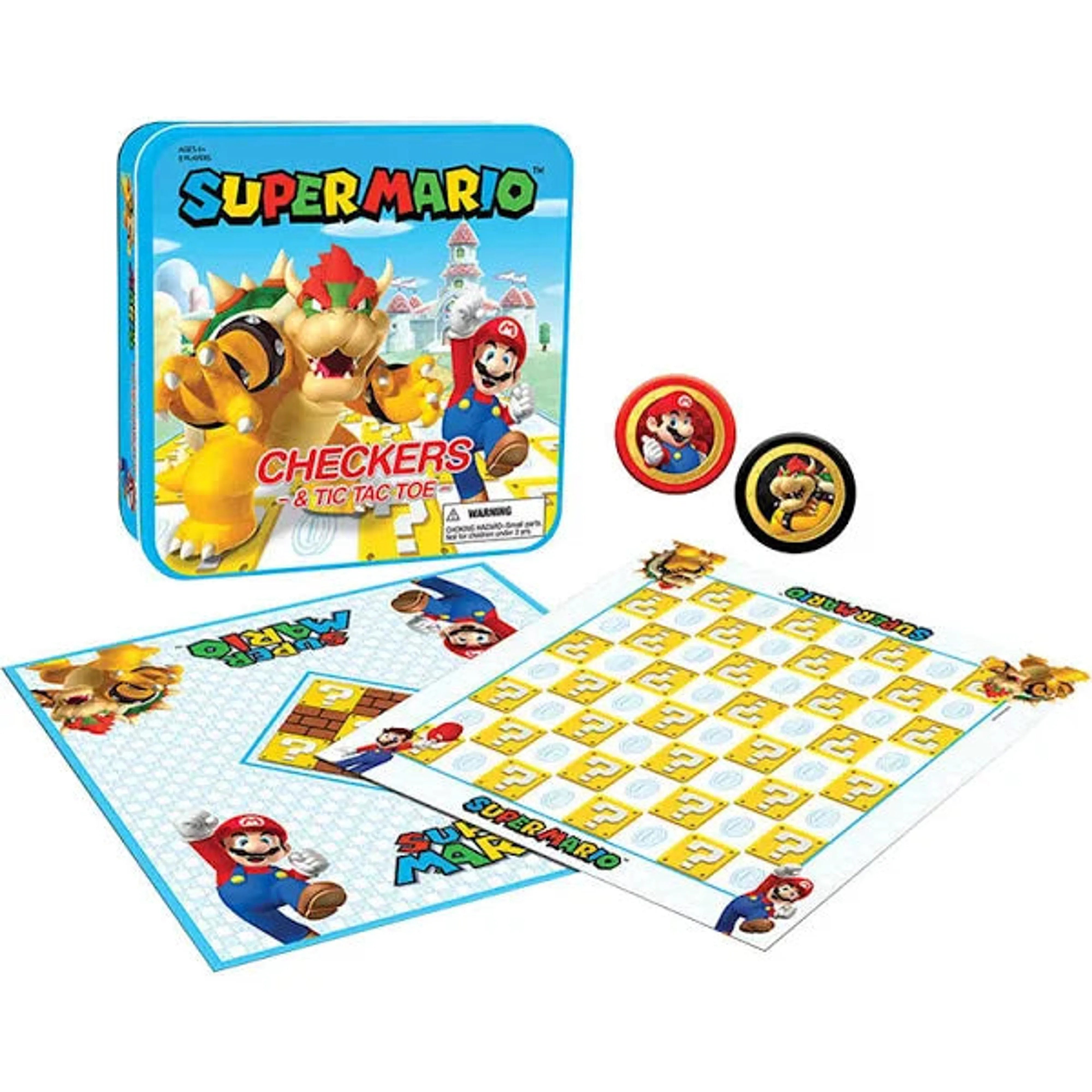 Super Mario Checkers and Tic Tac Toe