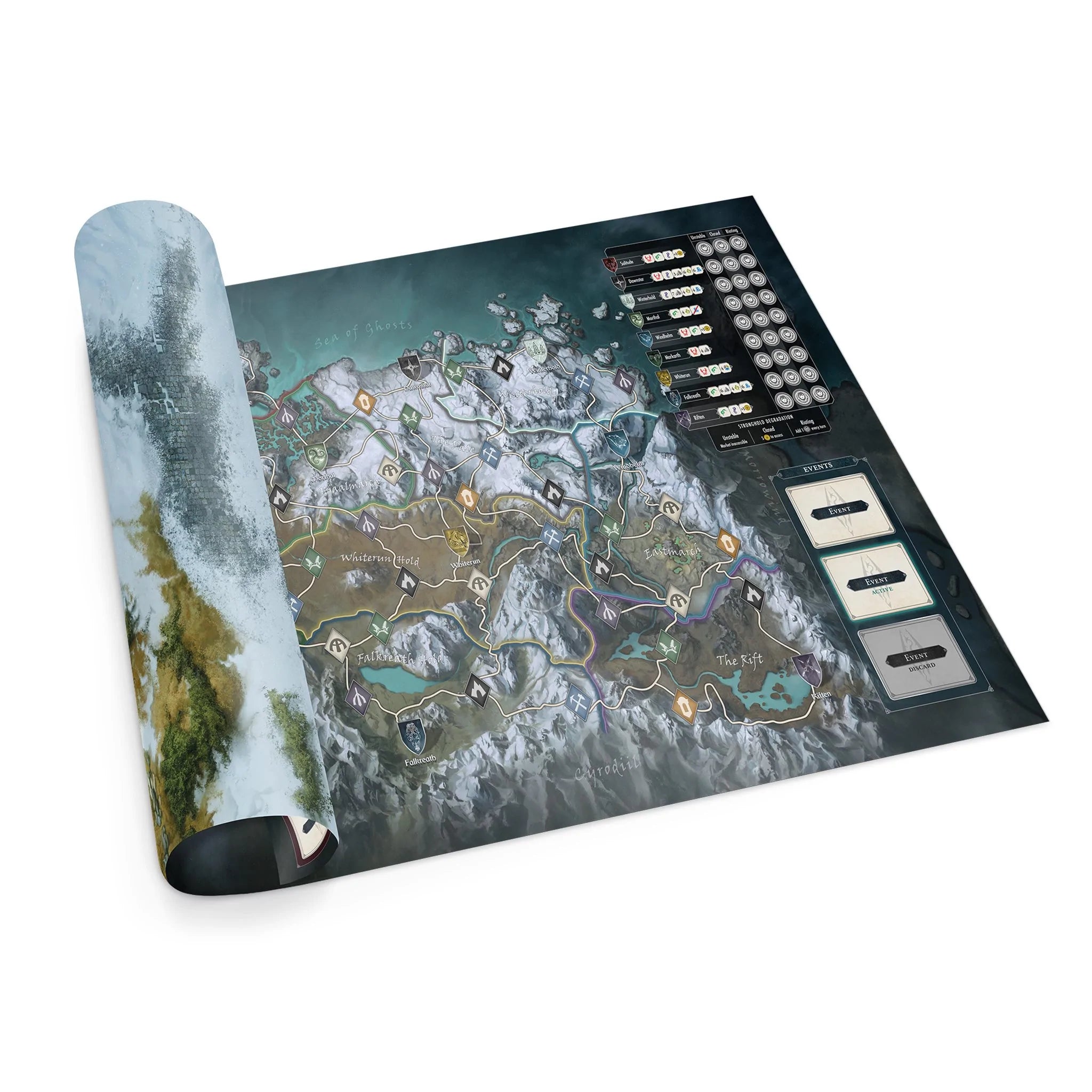 The Elder Scrolls: Skyrim  - Adventure Board Game  - Neoprene Mat