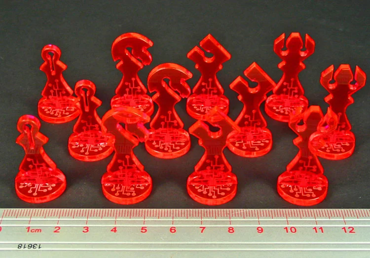 LITKO Net Hacker Chess Program Markers Compatible with Android: Netrunner, Fluorescent Pink  (12)