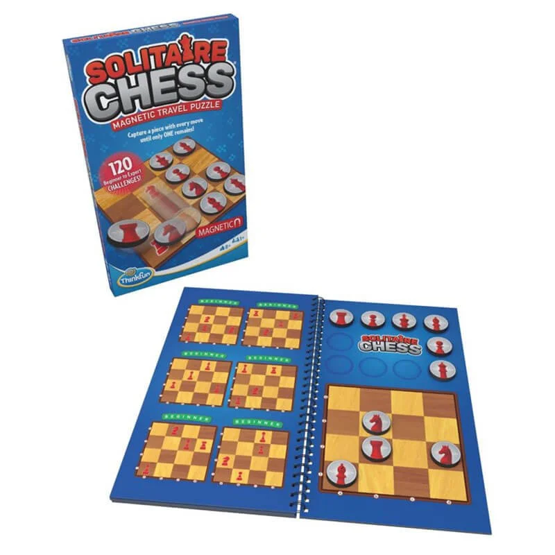 THINKFUN SOLITAIRE CHESS MAGNETIC TRAVEL GAME