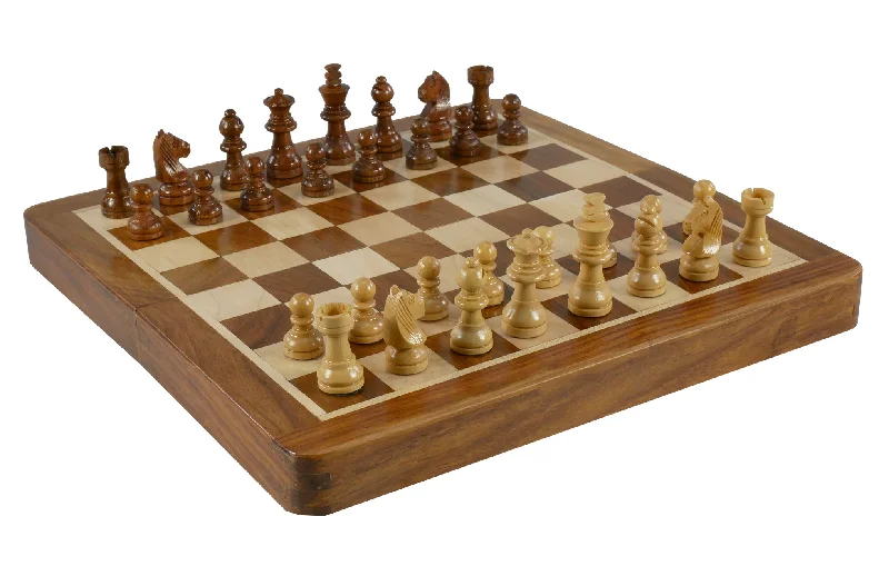 Chess Set - 10" Folding wood Magnetic Chess