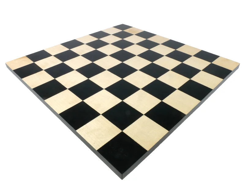 Chess Board - 15.5" Black & Maple Basic Chess Board