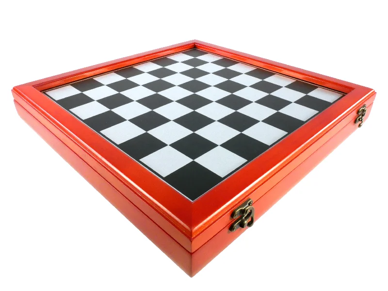 Chess Chest - 15.5" Cherry Stained Chest