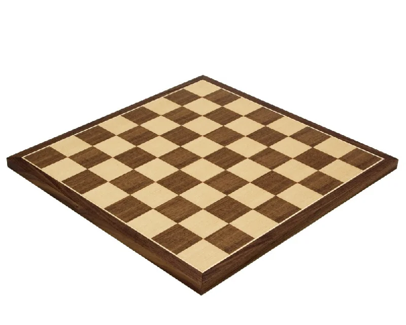 15.75 Inch Standard Walnut and Maple Chessboard