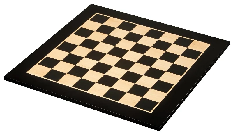 16 Inch Standard Black Maple Chessboard