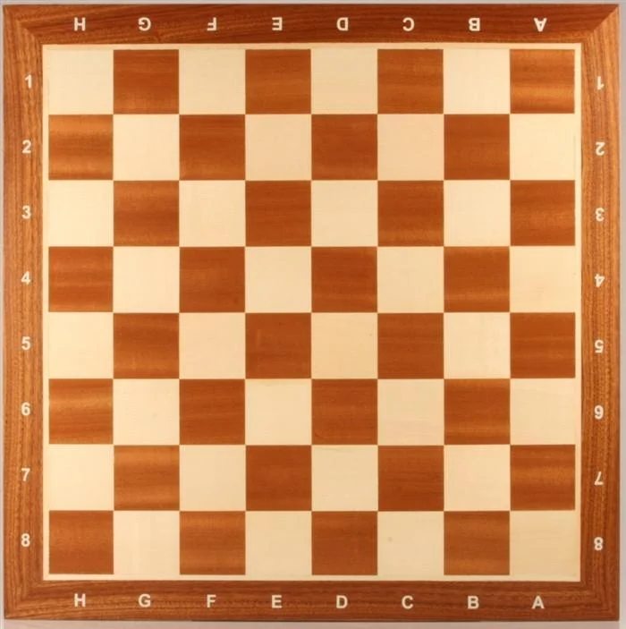 16" Wooden Chess Board with coordinates