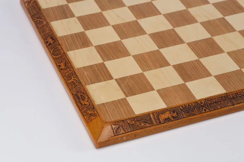 17" African Themed Chessboard