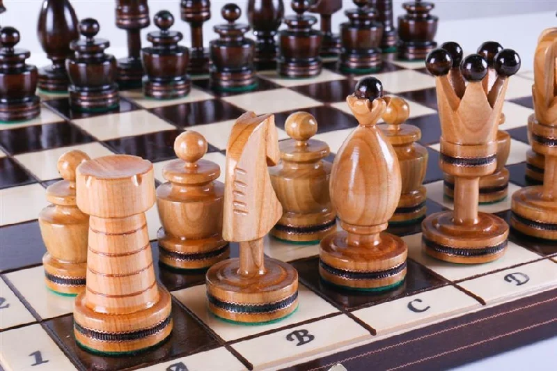 20" Large King's Inlaid Chess Set