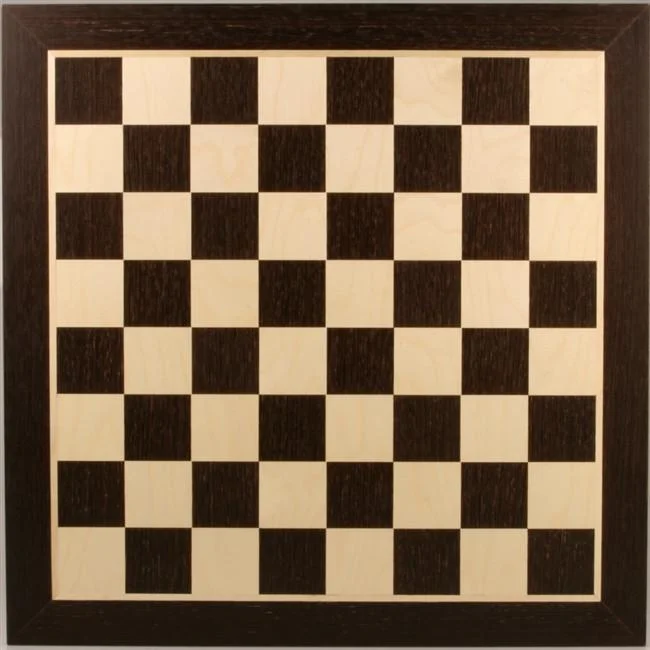 21 1/4" Wooden Chess Board - Wenge & Sycamore