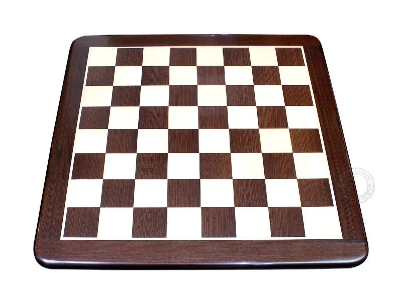 24" Flat Wenge Wood Chess Board - Square Size 2.5"