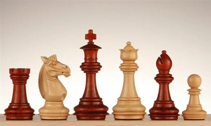 3 1/4" Meghdoot Staunton Redwood Chess Pieces