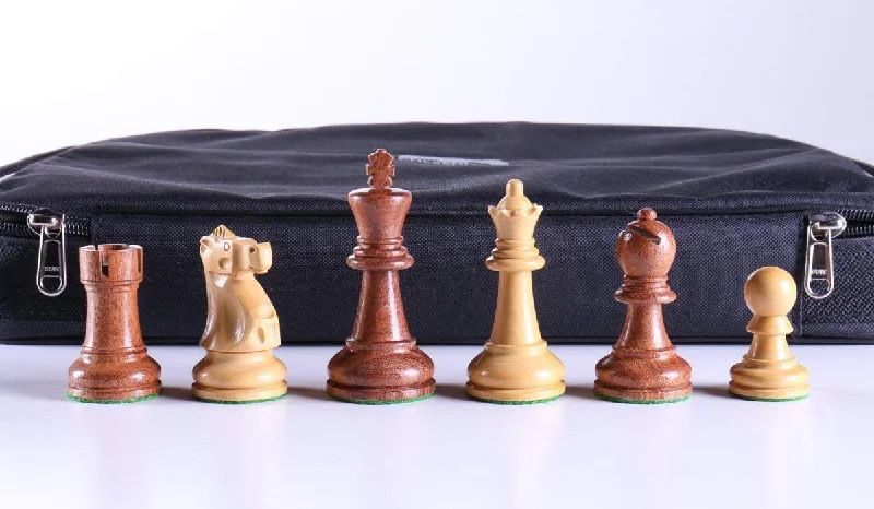 3 5/8" Ultimate Style Wooden Chess Pieces - Babul