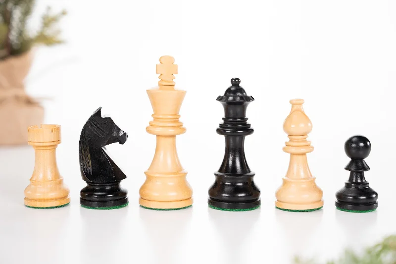 3.75" Championship Series Chess Pieces - Ebonized