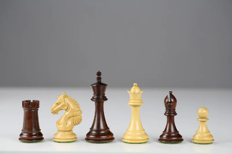 4.25" Anjan wood Shield Chessmen