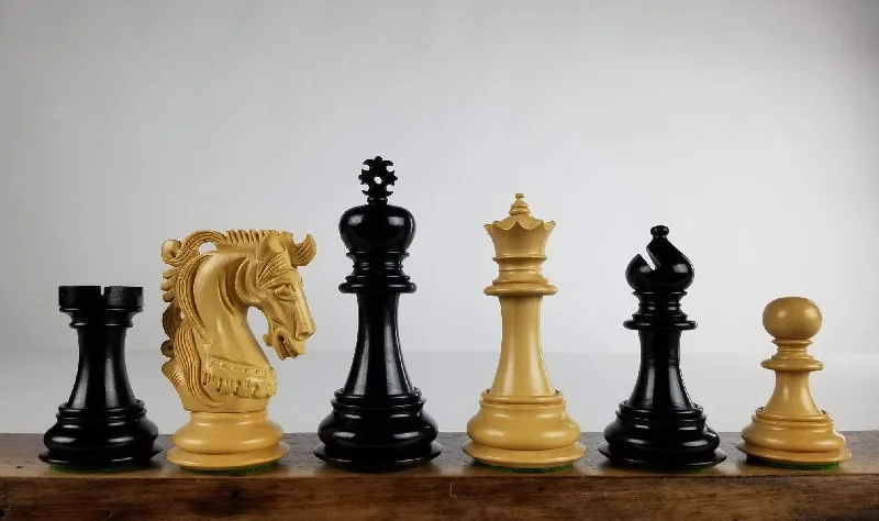 4.25" Zacharus Design Chess Pieces in Ebony