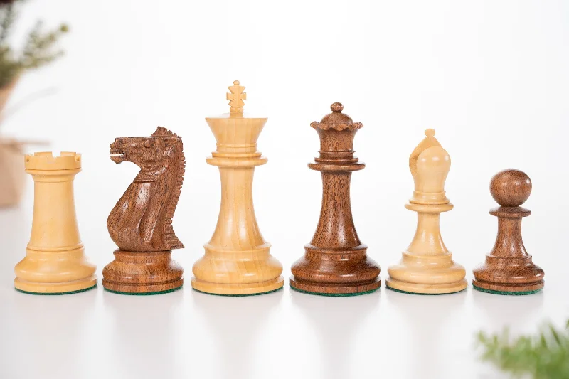 4" Executive Chessmen - Acacia