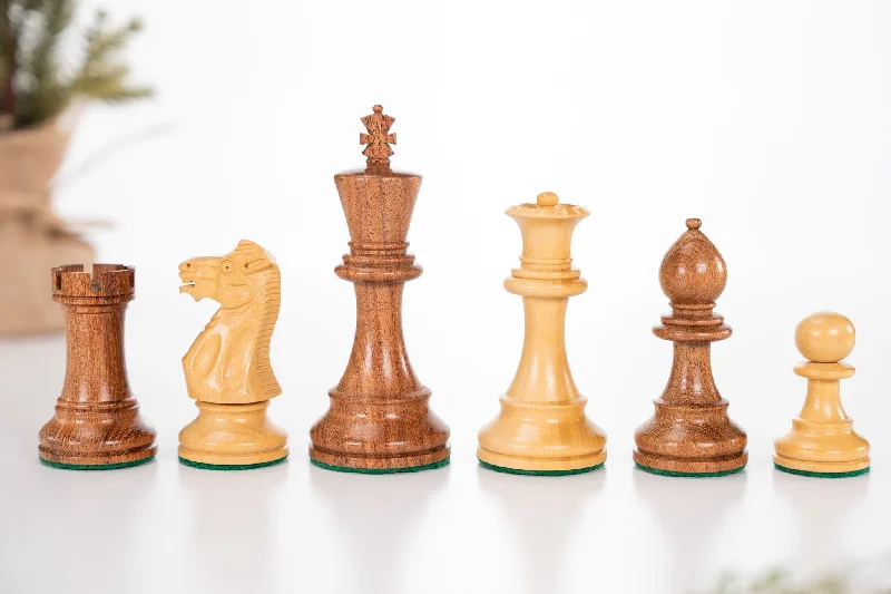 4" Grandmaster Series Chess Pieces - Acacia