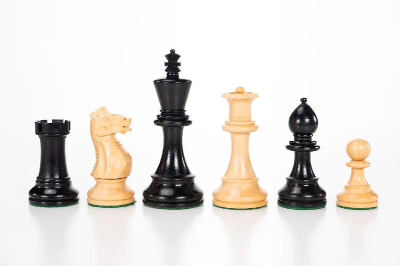 4" Grandmaster Series Chess Pieces - Ebonized